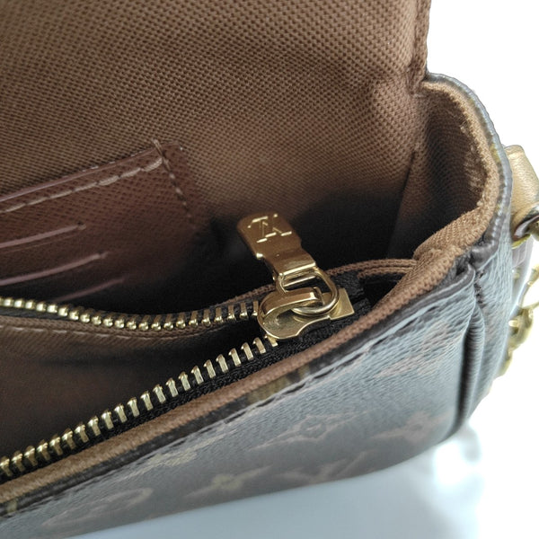 IVY Monogram Coated Canvas Brown