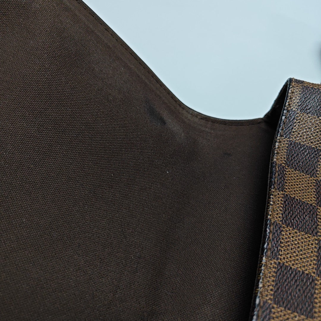 BROOKLYN PM Damier Ebene Coated Canvas Brown