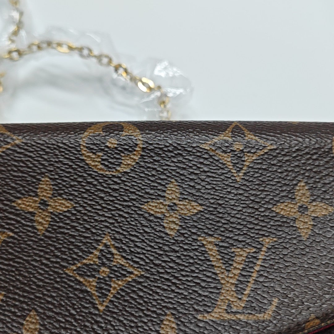 FÉLICIE Monogram Coated Canvas Brown