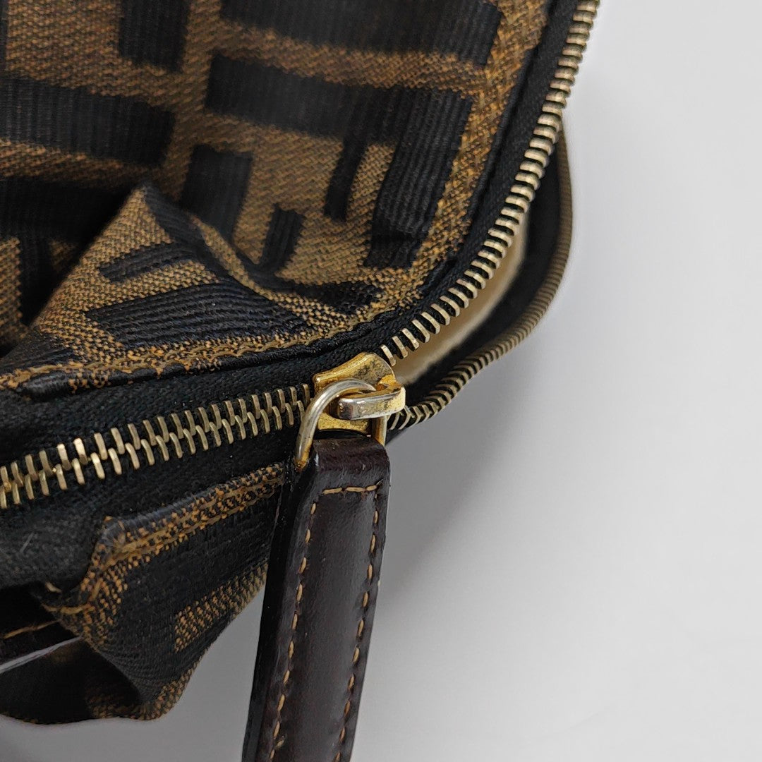 Canvas Top Handle Bag Brown