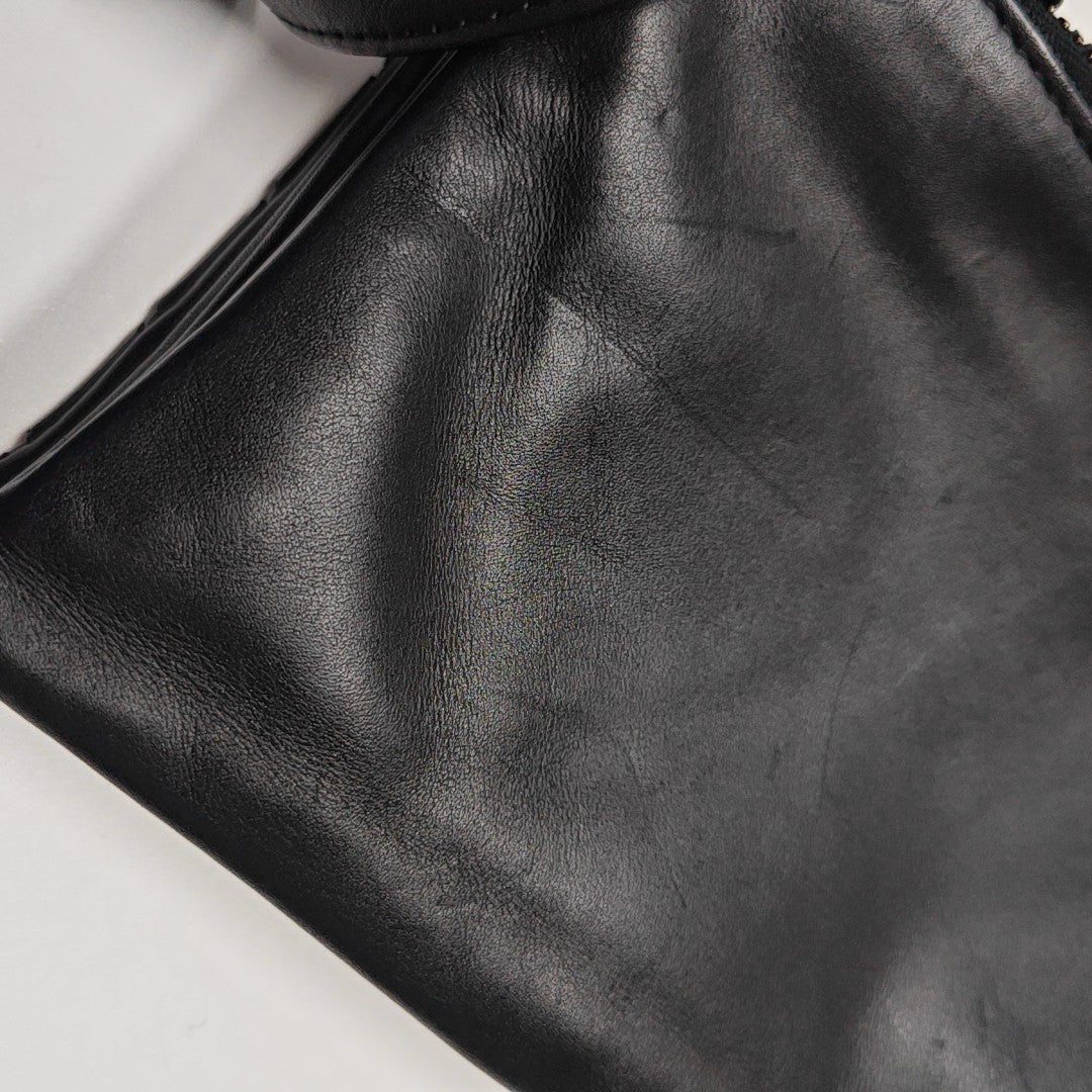 Calfskin Shoulder Bag Black