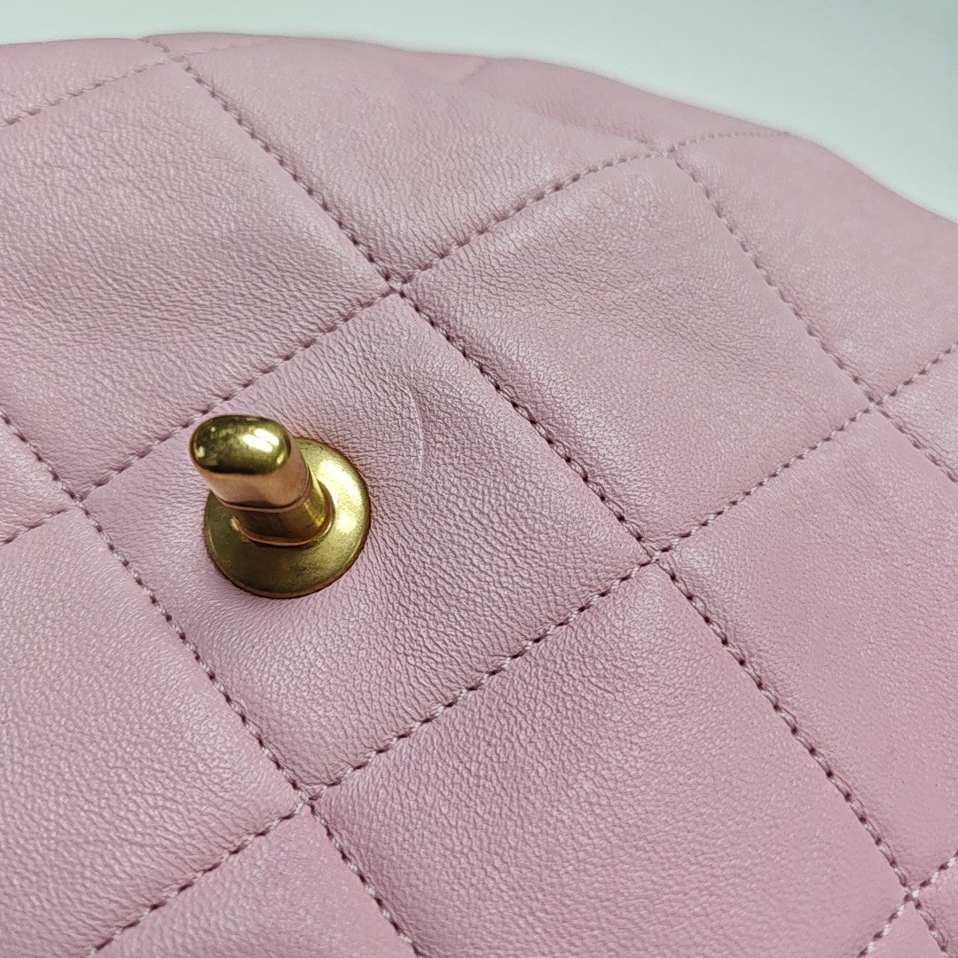 24S Quilted Lambskin Pink