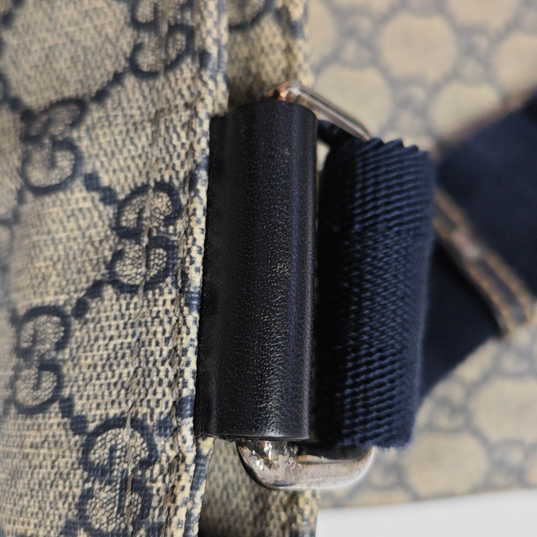 Monogram Coated Canvas Shoulder Bag Gray