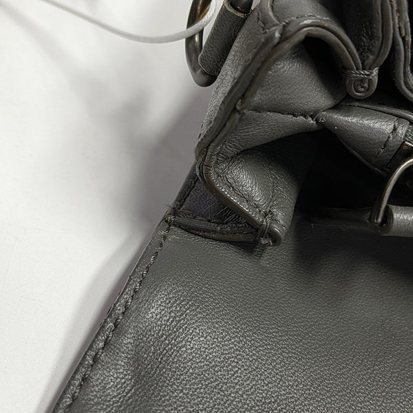 Calfskin Shoulder Bag Gray