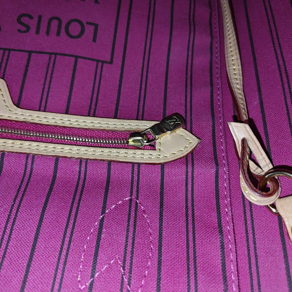 NEVERFULL MM Monogram Coated Canvas Brown