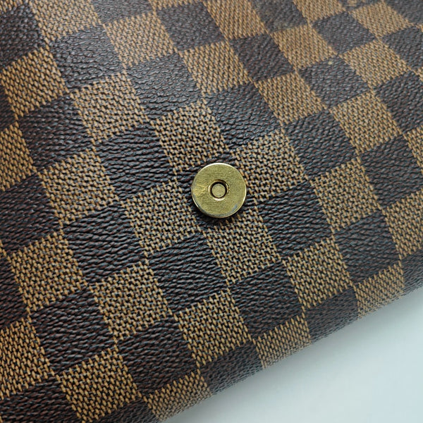 MUSETTE TANGO Damier Ebene Coated Canvas Brown