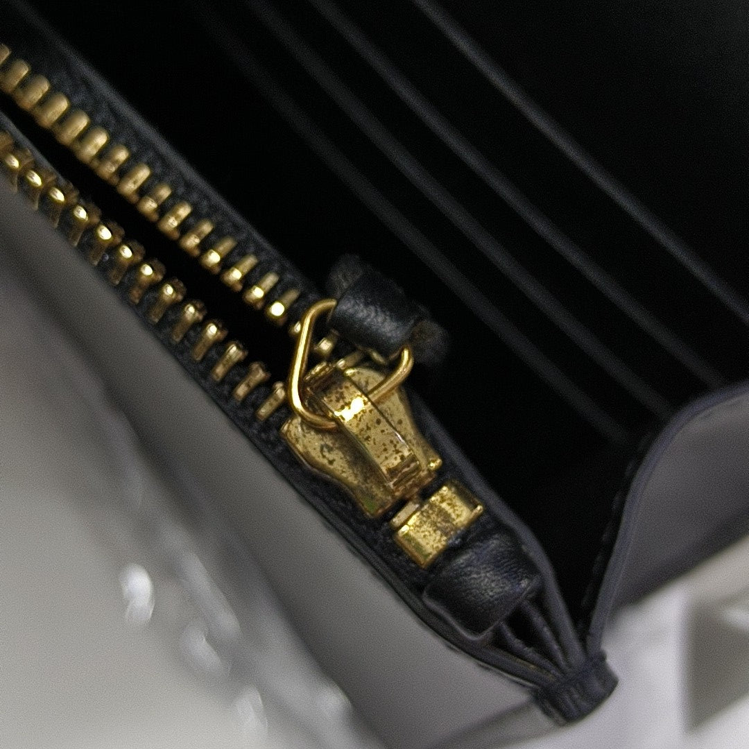 Authenticated pre-owned  KATE Small Calfskin Black - Shoulder Bag at Looply