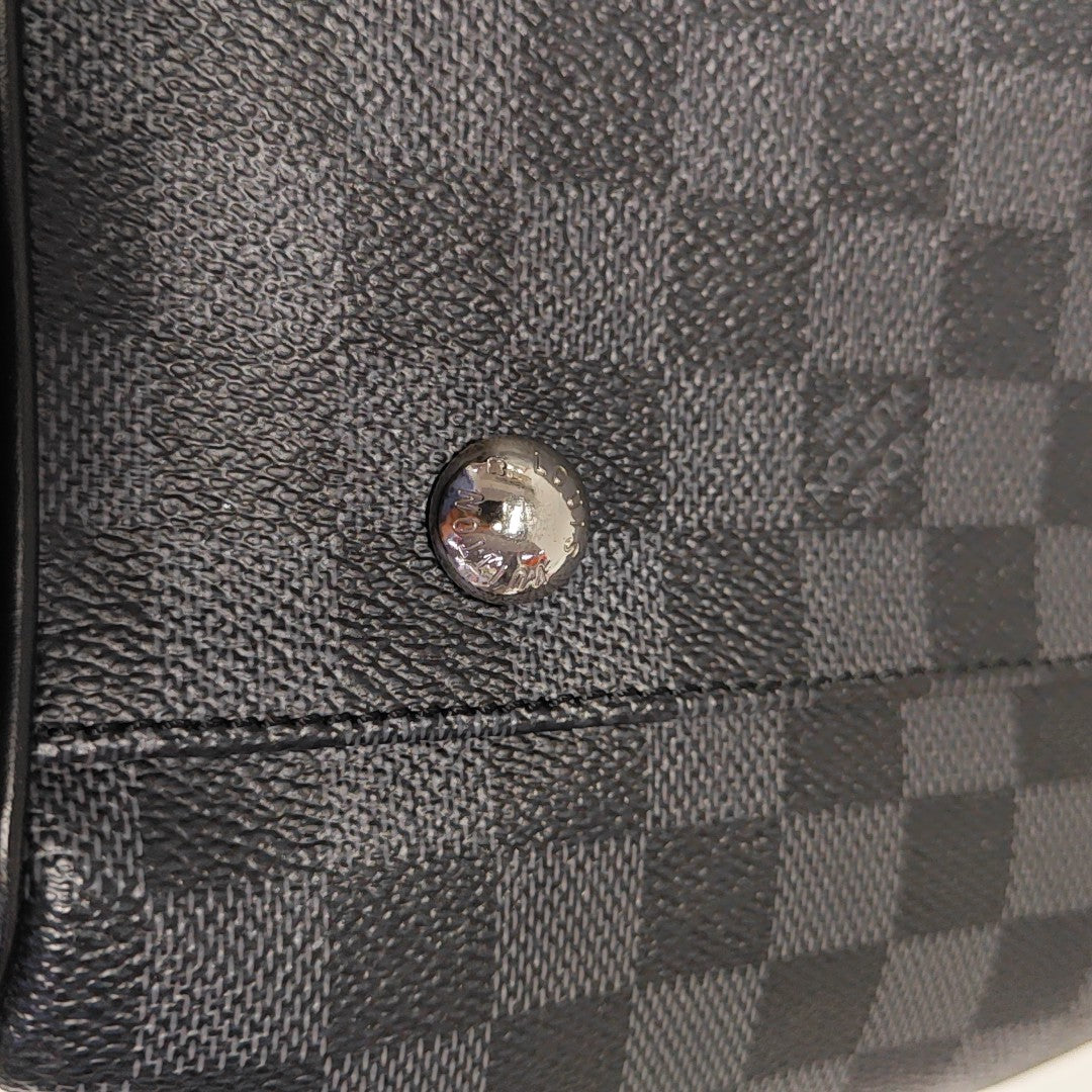 ROADSTER Damier Graphite Coated Canvas Gray