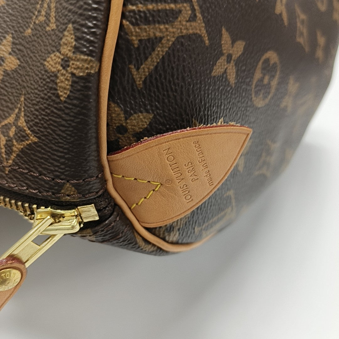 SPEEDY 30 Monogram Coated Canvas Brown