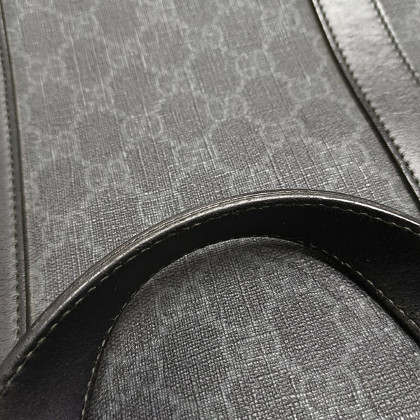 Monogram Coated Canvas Tote Bag Black