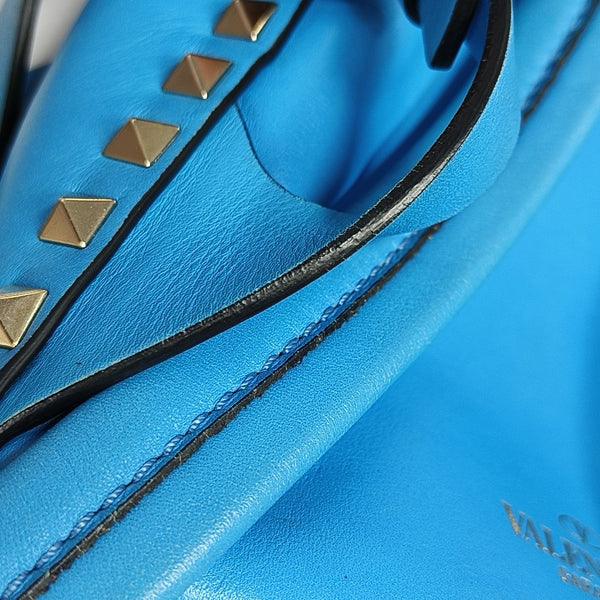 Rockstud Mini Calfskin Blue