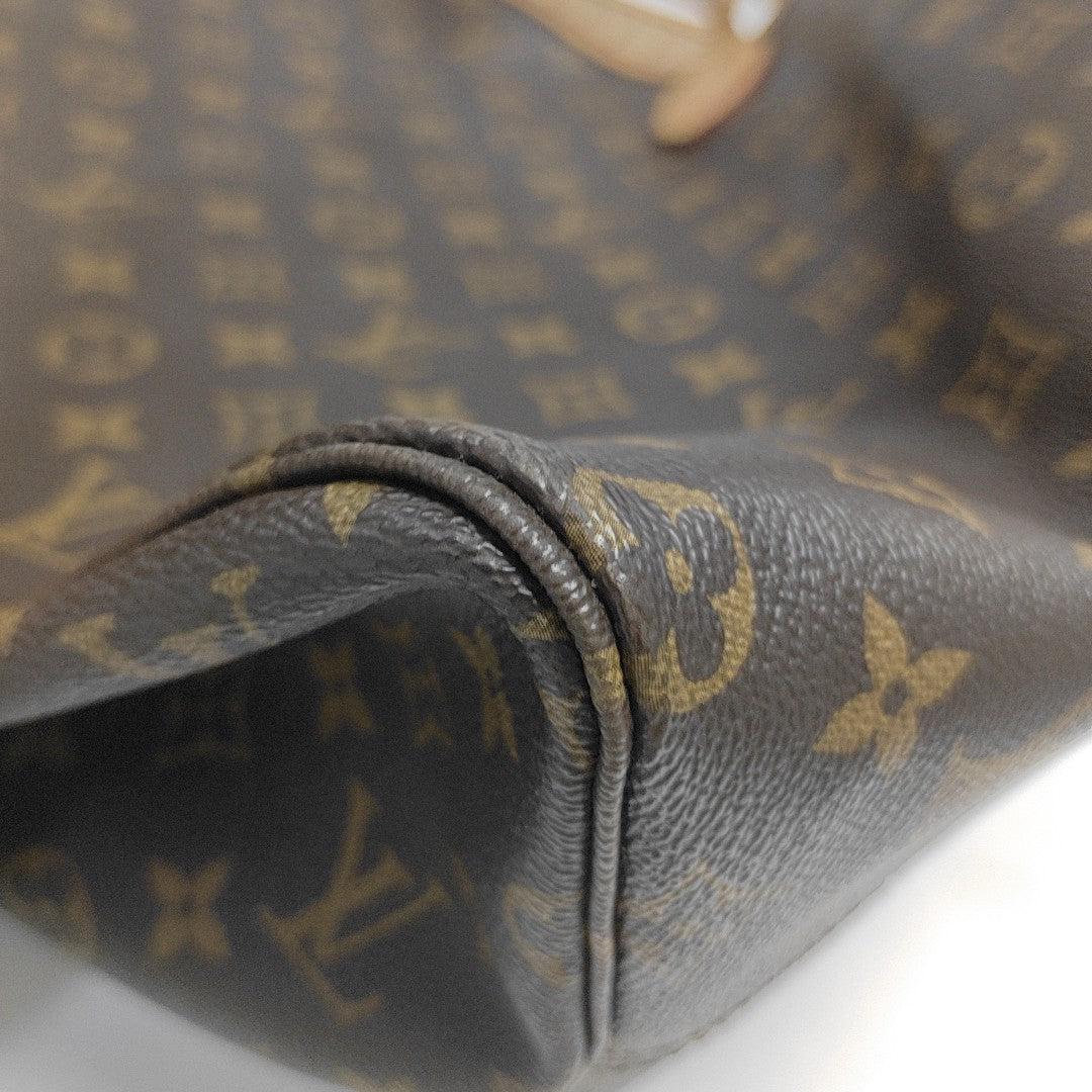 NEVERFULL GM Monogram Coated Canvas Brown