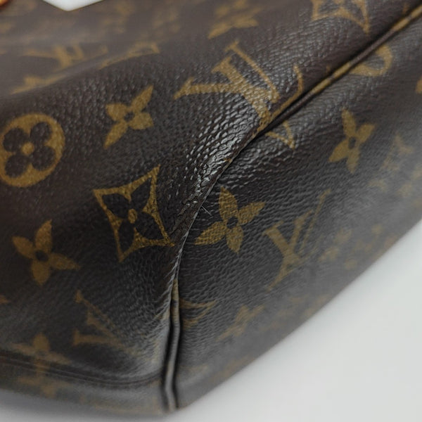 NEVERFULL MM Monogram Coated Canvas Brown