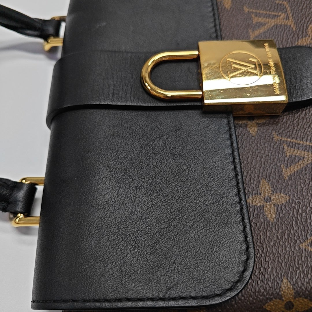 LOCKY BB Monogram Coated Canvas Brown