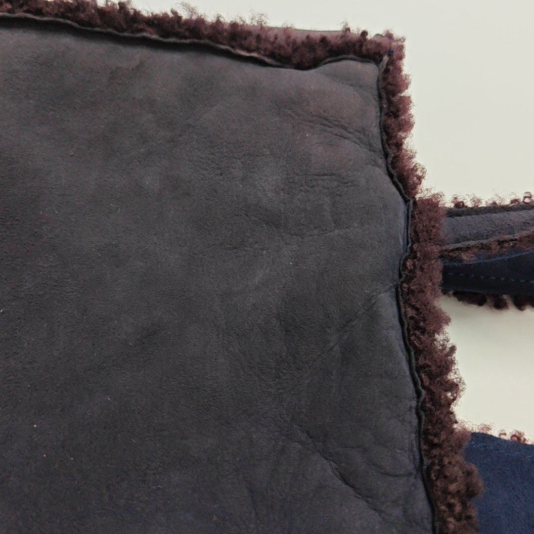 Lambskin Tote Bag Medium Blue
