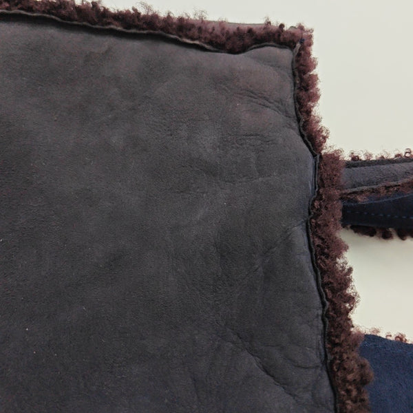 Lambskin Tote Bag Medium Blue