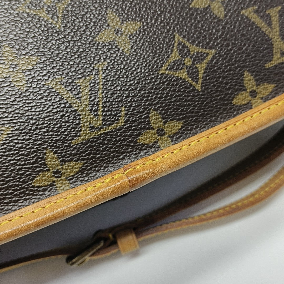 SOLOGNE PM Monogram Coated Canvas Brown