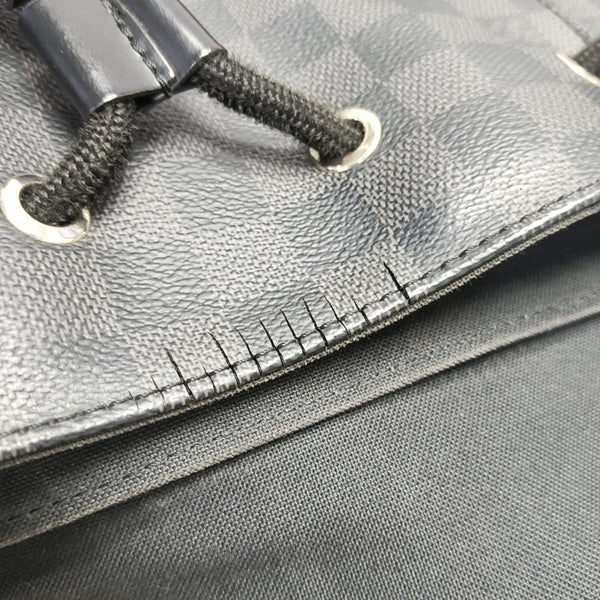 CHRISTOPHER MM Damier Graphite Coated Canvas Gray