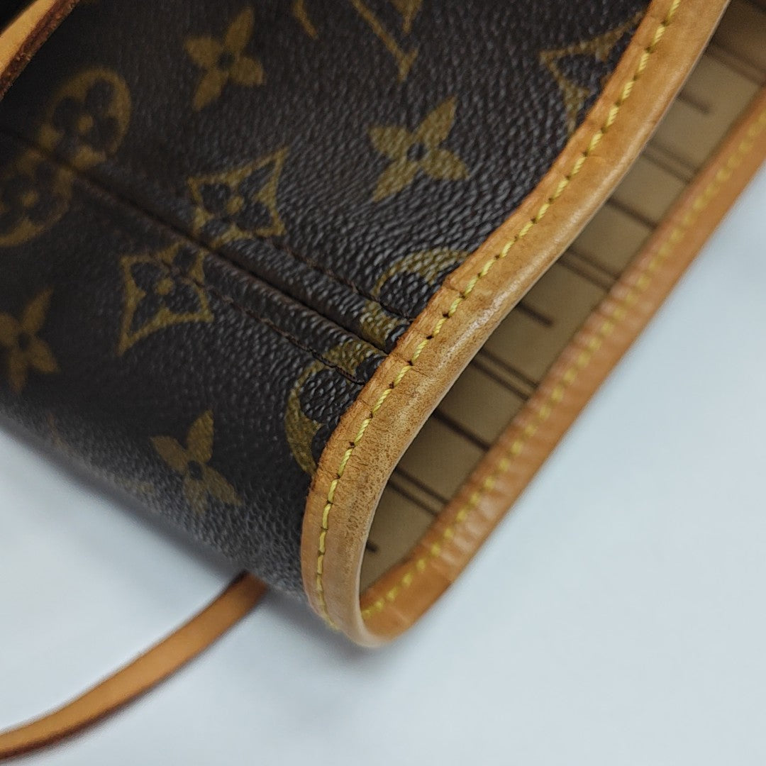 NEVERFULL GM Monogram Coated Canvas Brown