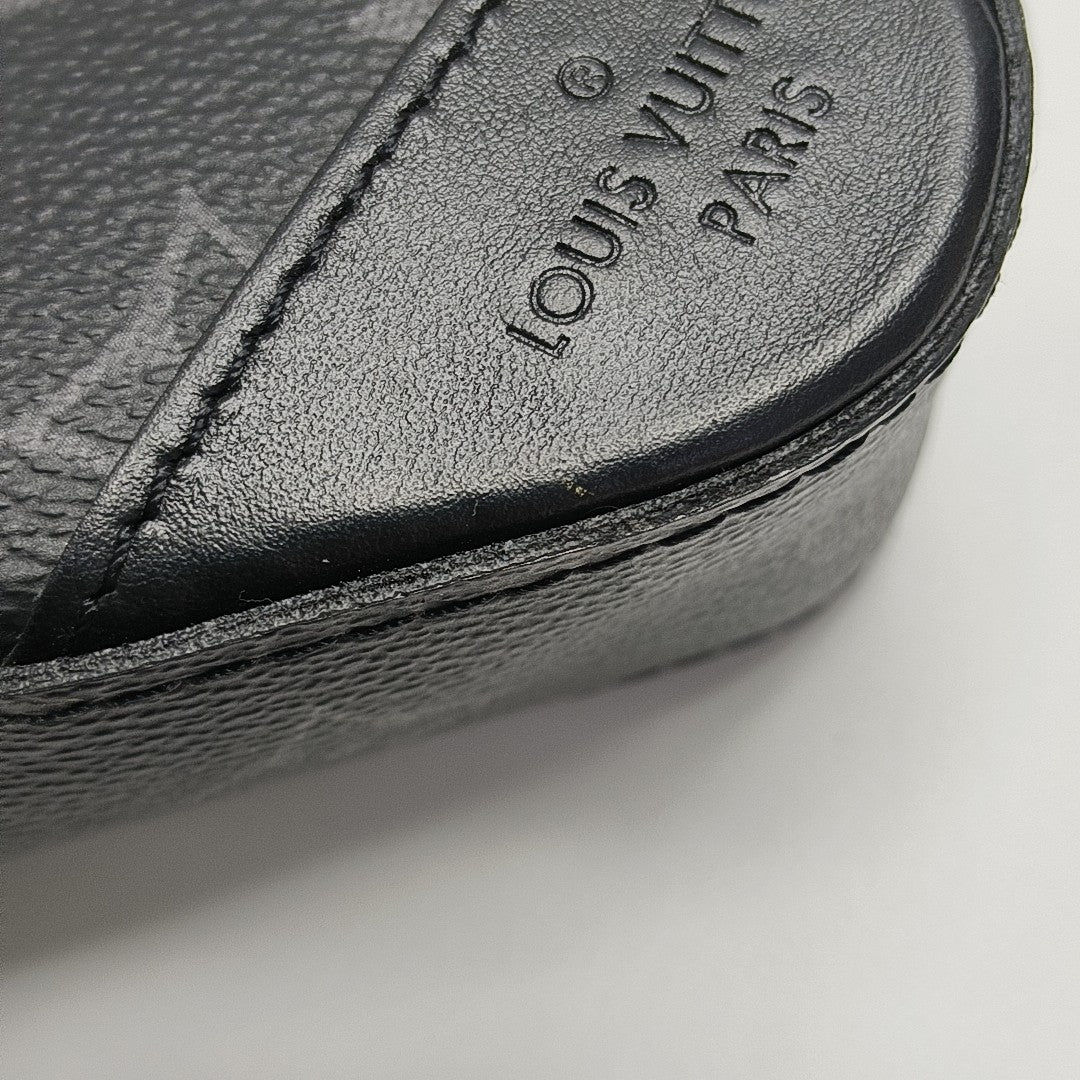 TRIO Monogram Coated Canvas Gray