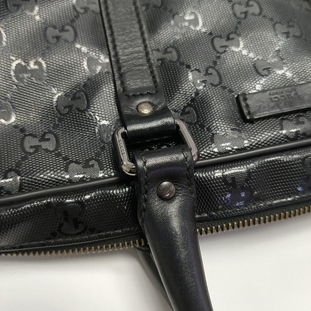 GG Imprime Monogram Coated Canvas Black