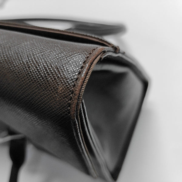 Calfskin Shoulder Bag Brown