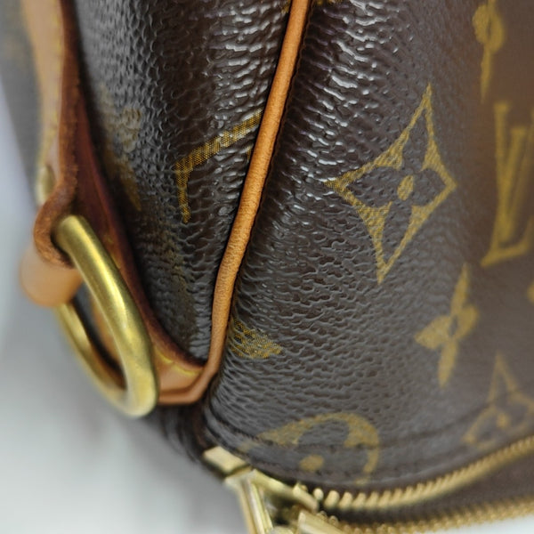 SPEEDY 35 Monogram Coated Canvas Brown