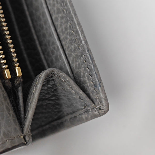 Interlocking G Small Calfskin Gray