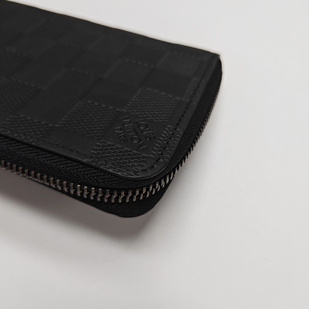 ZIPPY Damier Graphite Calfskin Black Wallet