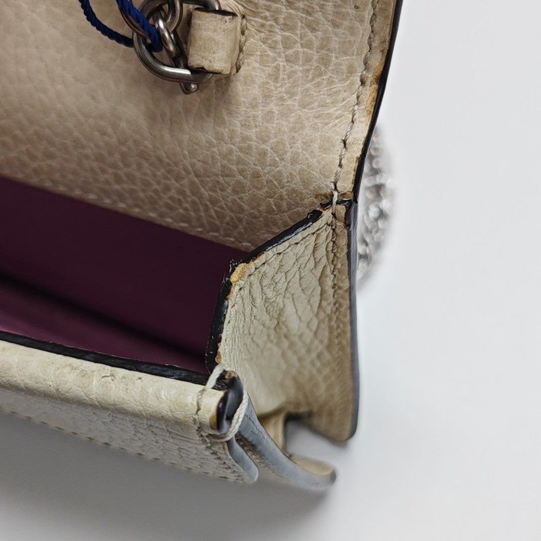 Dionysus Super Mini Calfskin White