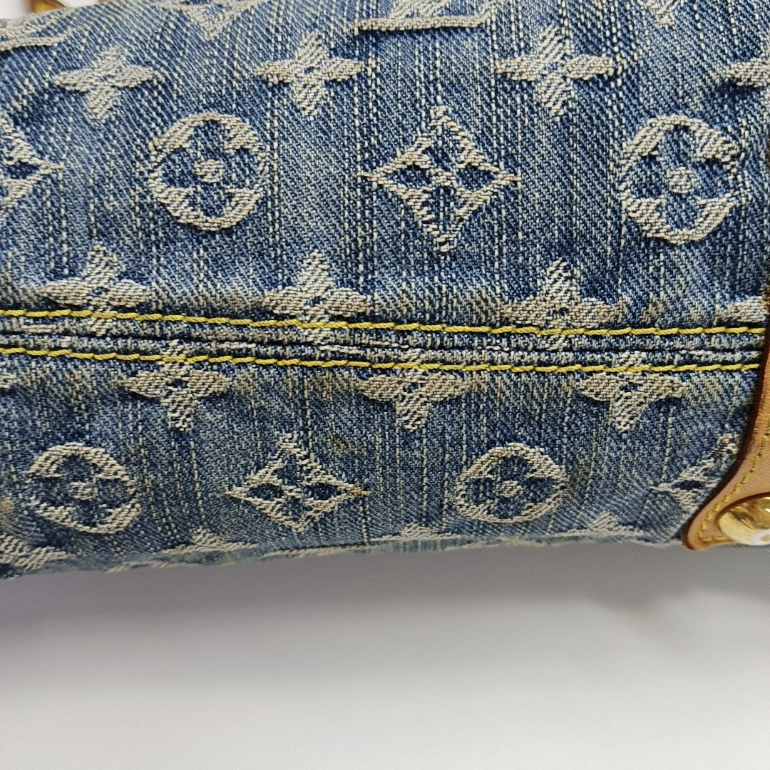 NEO CABBY Monogram Denim Blue