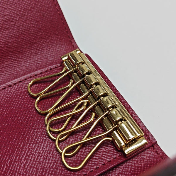 Monogram Coated Canvas Key Pouch Brown