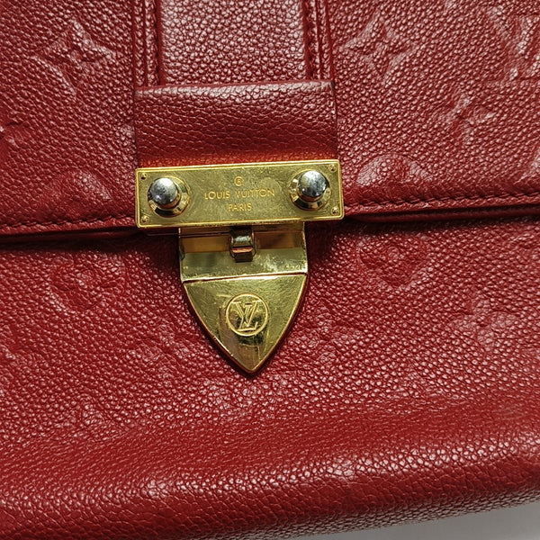 SAINT SULPICE PM Monogram Calfskin Red