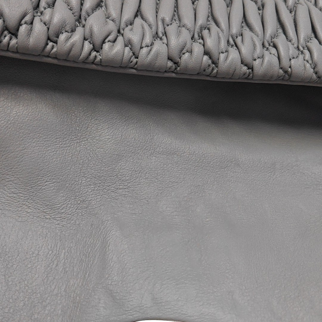 Crystal Quilted Lambskin Gray