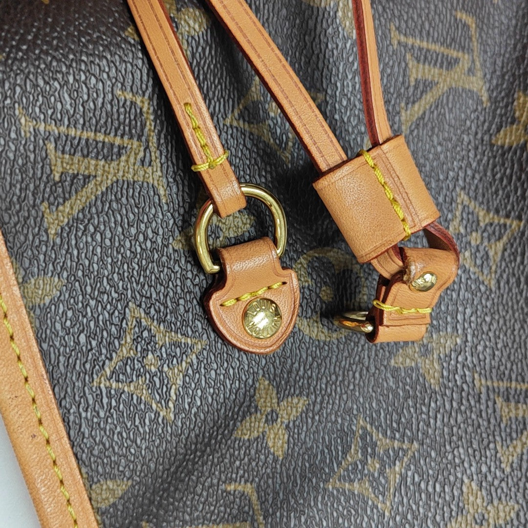 NEVERFULL MM Lona Monogram Revestida Marrón
