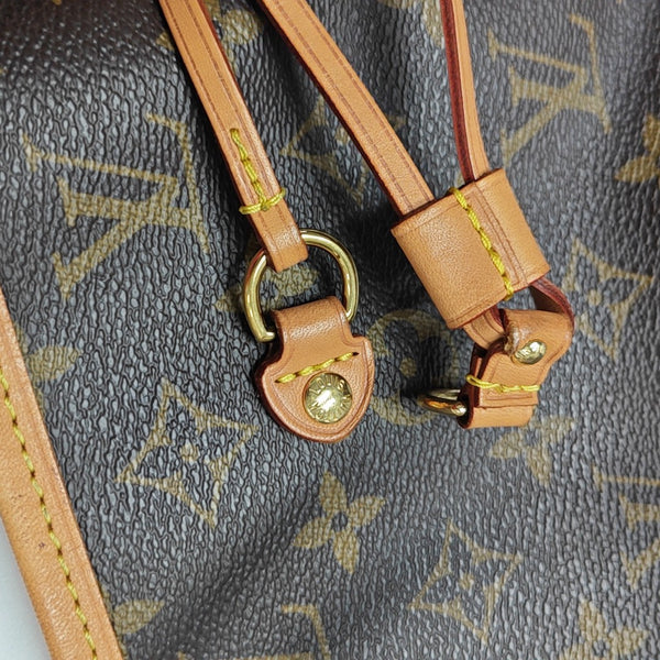 NEVERFULL MM Lona Monogram Revestida Marrón