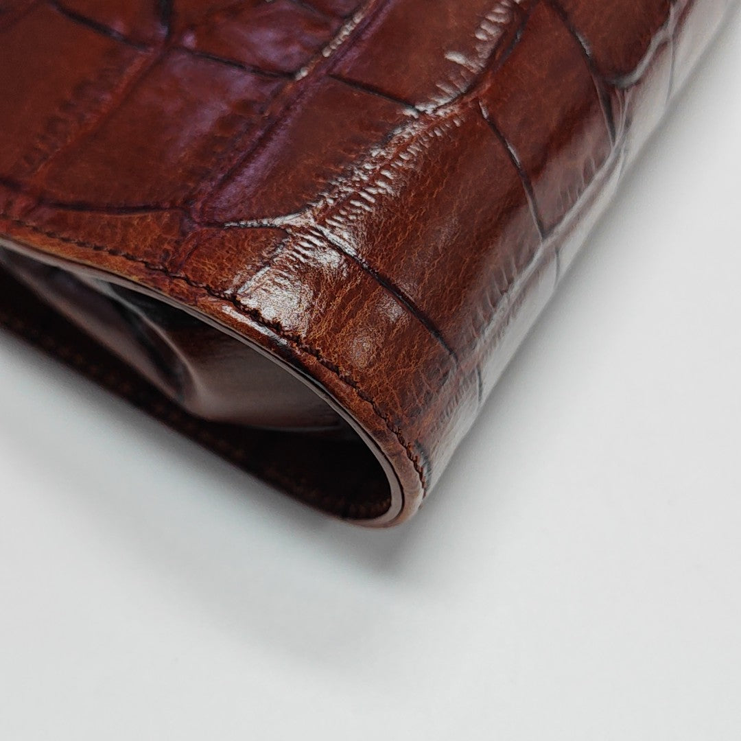 Calfskin Shoulder Bag Brown