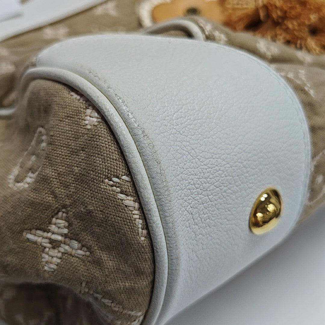SABBIA BESACE GM Monogram Canvas Beige