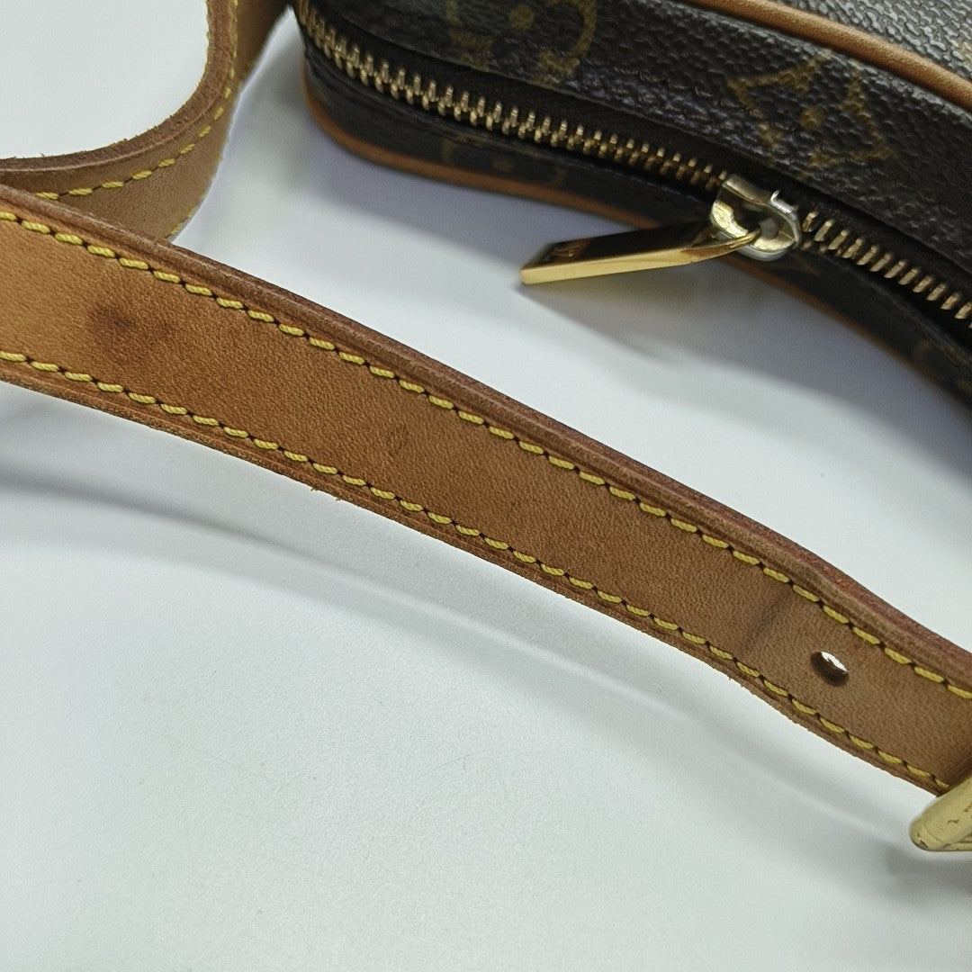 CROISSANT PM Monogram Coated Canvas Brown