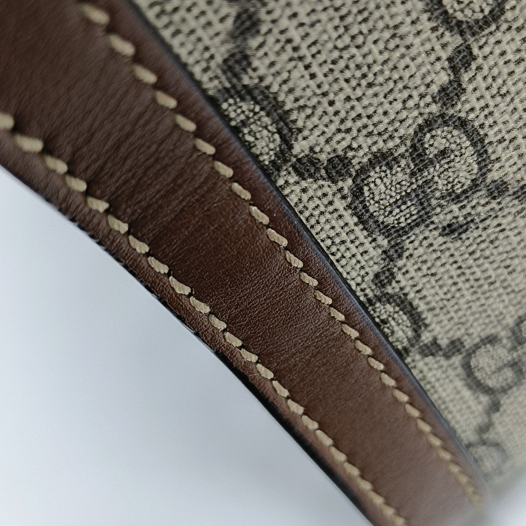 Padlock Medium Monogram Coated Canvas Beige