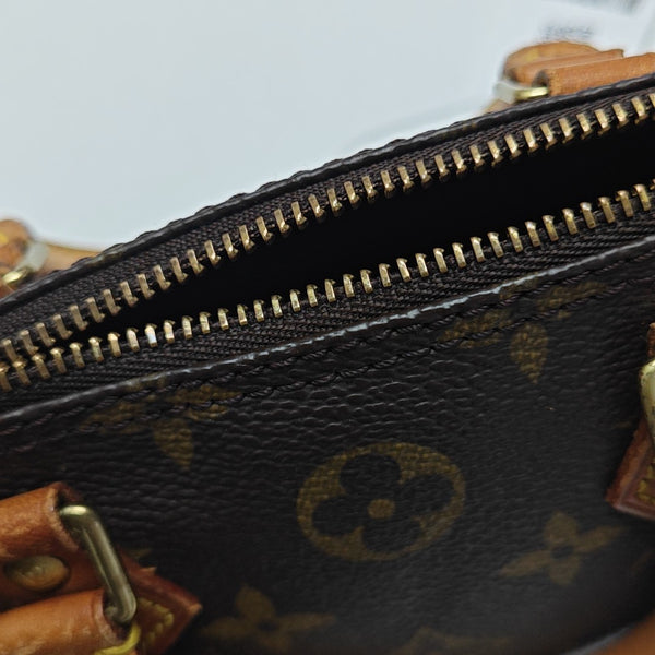 SPEEDY Nano Monogram Coated Canvas Brown