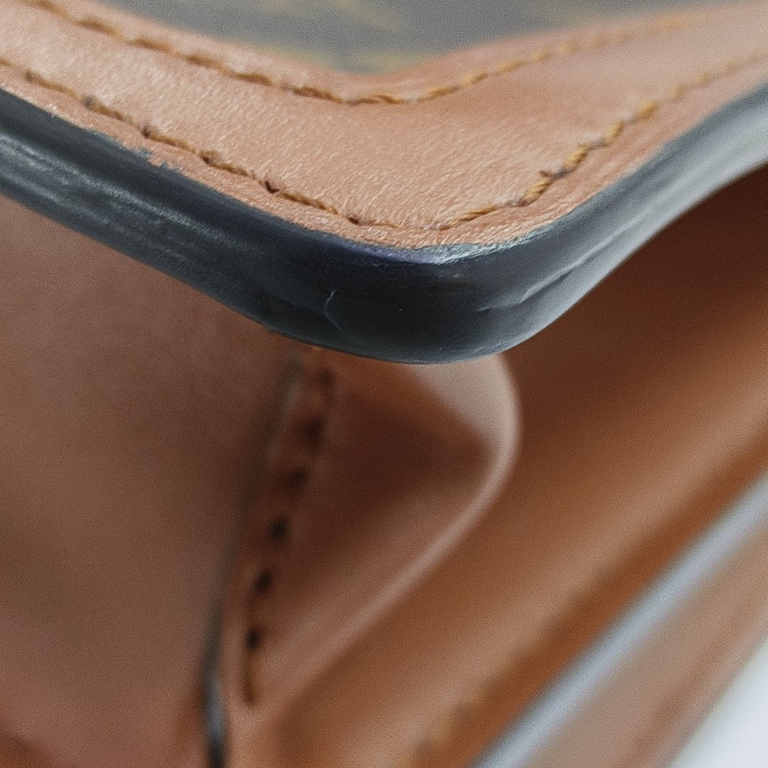 DAUPHINE MM Monogram Coated Canvas Brown