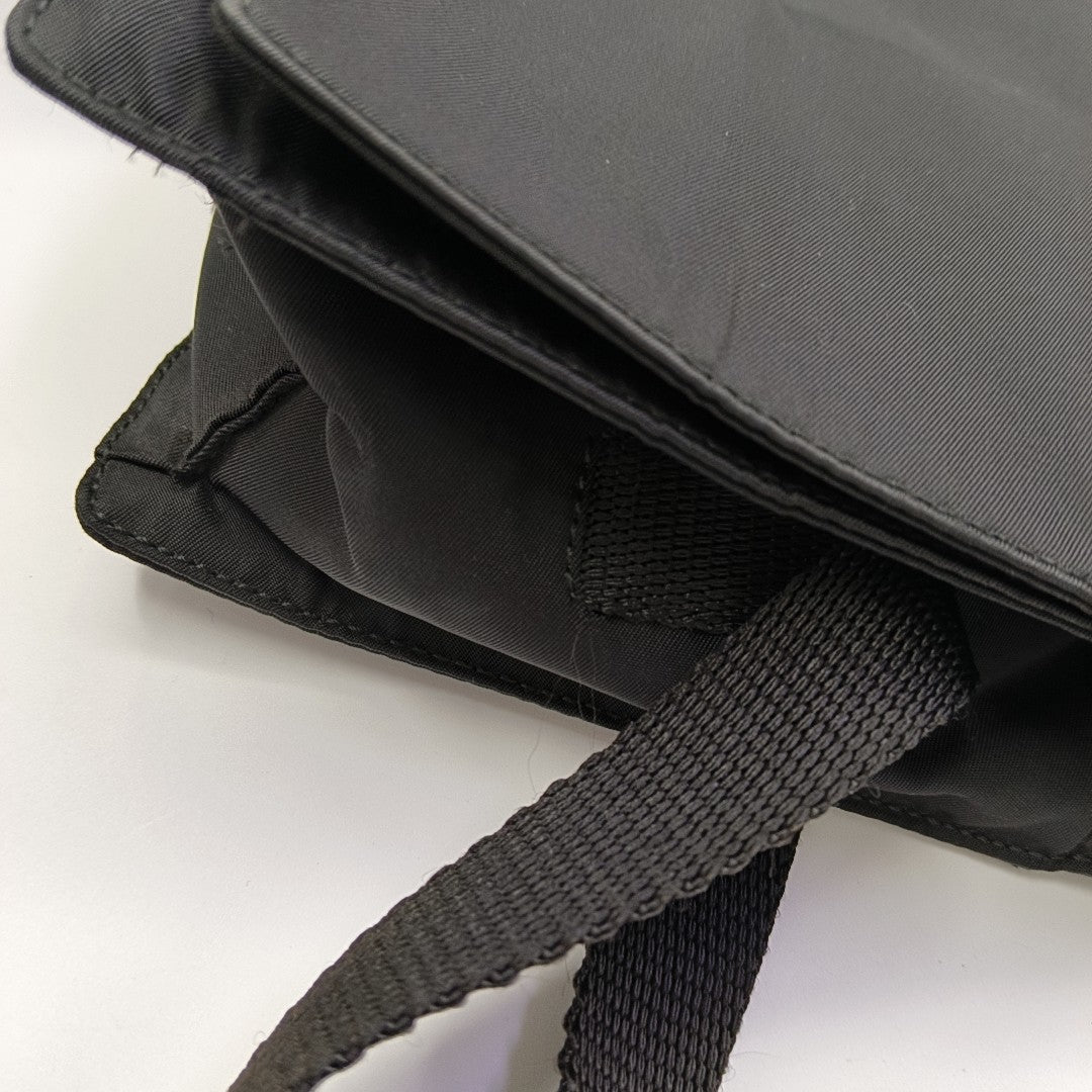 Nylon Shoulder Bag Black