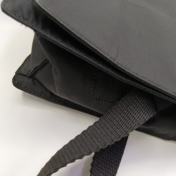 Nylon Shoulder Bag Black