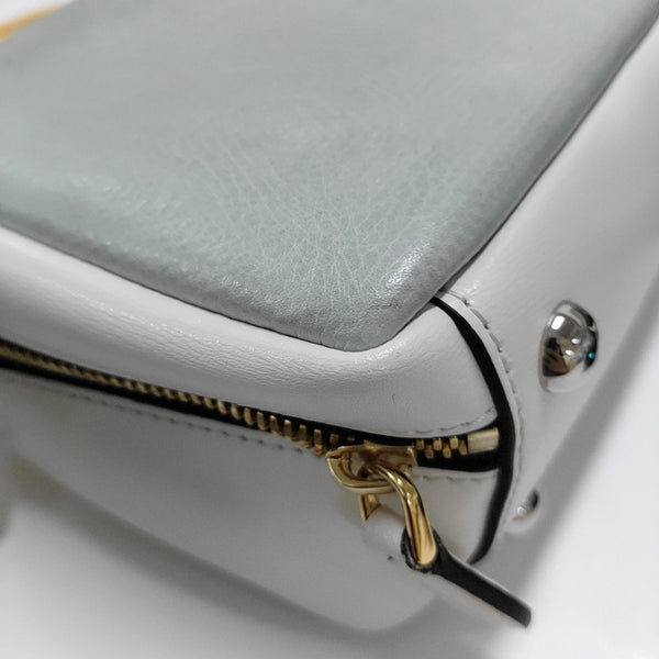 Leather Crossbody Bag Blue