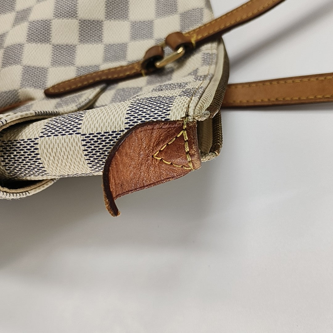 TOTALLY Damier Azur Coated Canvas White