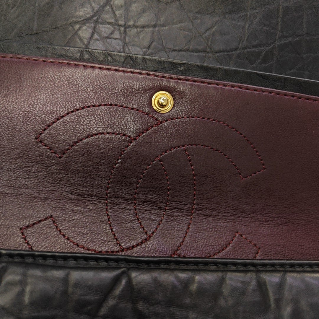 2.55 227 (jumbo) Quilted Calfskin Black