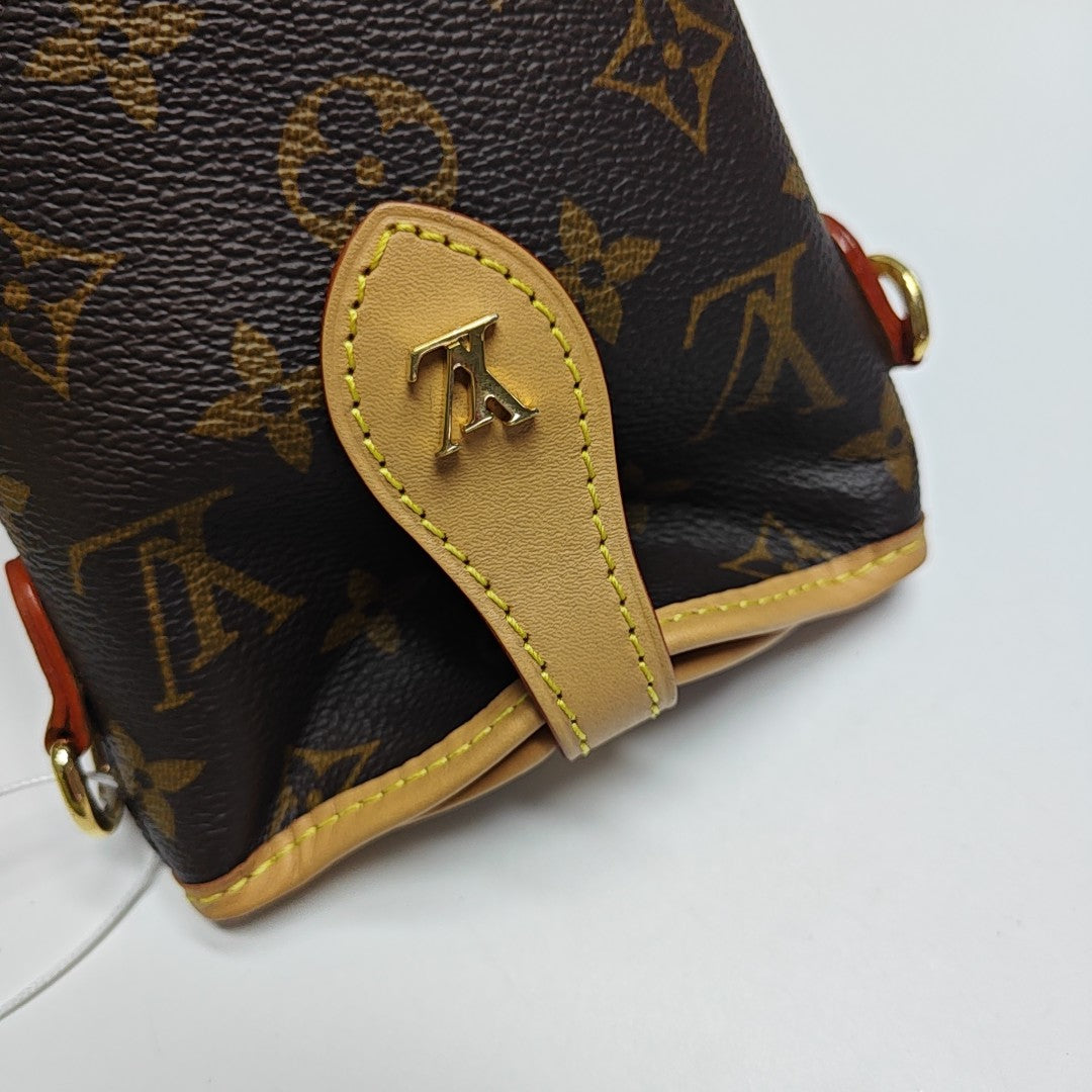 FOLD ME Monogram Coated Canvas Brown