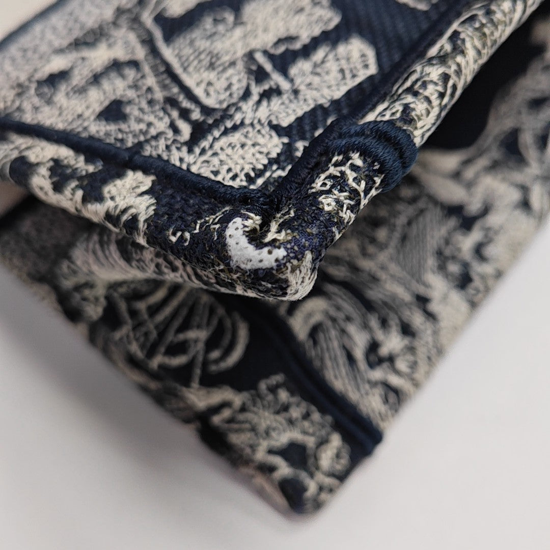 Book Tote Medium Fabric Blue