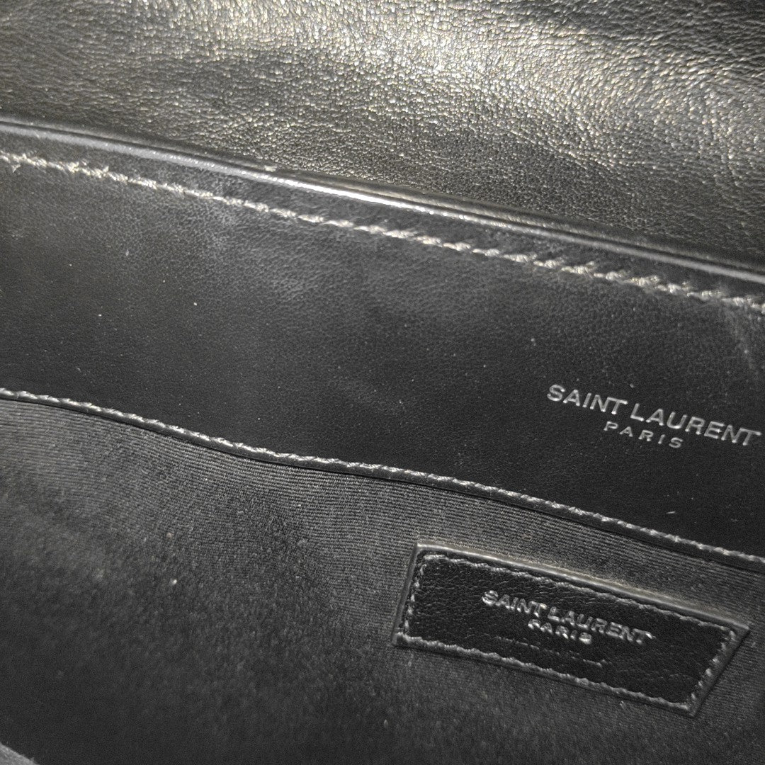 Chevron Calfskin Black
